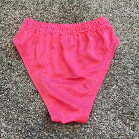 Neon Pink Toddler Bikini Set - Picture 8 of 9